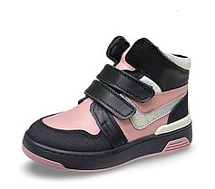 Ботинки для девочек утепленные кожаные размер 26-30 Ozpinarci Junior Розовый OC24СР4