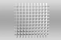 Грильято Белый 50х50мм Алюминий