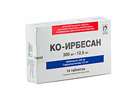 КО-ИРБЕСАН табл. п/о 300 мг + 12,5 мг блистер №28