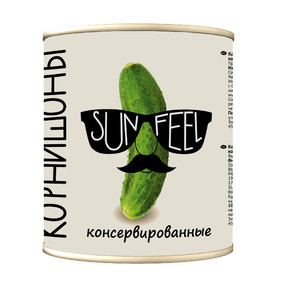 Корнишоны (огурцы) консервированные SUNFEEL Вьетнам 3100 мл