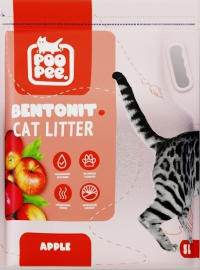 Poo Pee Комкующийся наполнитель Яблоко, 5 л, фото 1