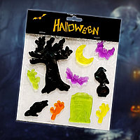 Декорации для хэллоуина желейные наклейки кладбище