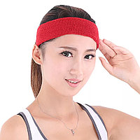 Спортивная повязка на голову красная