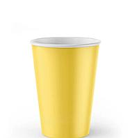 Стакан бумажный для горячих напитков Желтый 350мл (50шт/уп -1000 шт/кор) (11382)