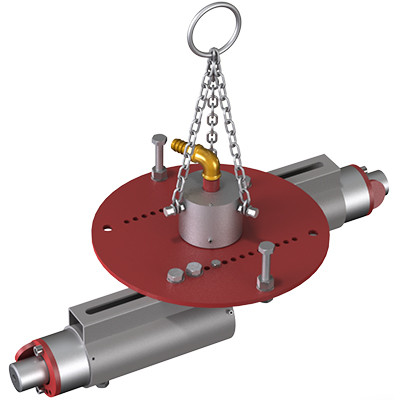 Трамбовка пневматическая для бокового уплотнения футеровки 2-х головочная AntalyaMakina BLG-002 (D=550-850 мм)