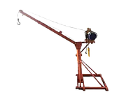 Мини-кран строительный TOR KM 500 кг 60 м с поворотной стрелой и электролебедкой (380В)