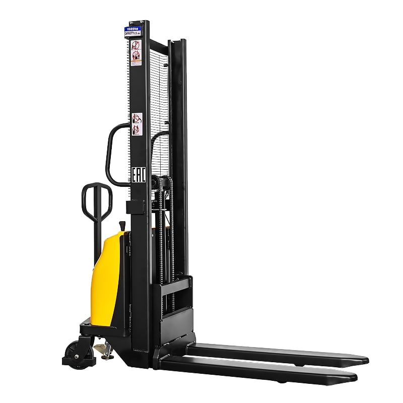 Штабелер гидравлический с электроподъемом SMARTLIFT BDA 1516 (1500 кг, 1.6 м, 12В/120Ач)