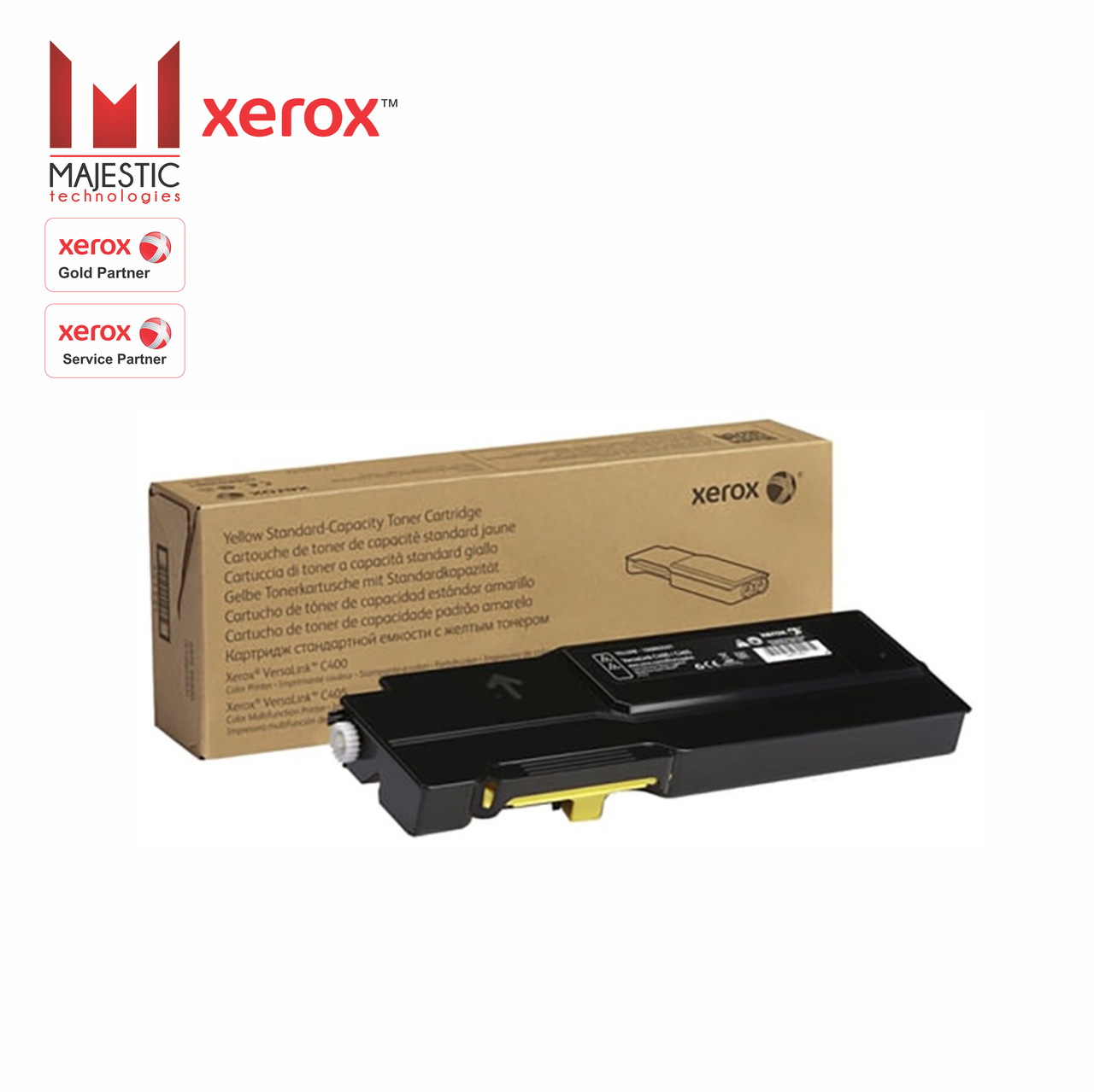 Тонер-картридж стандартный Xerox 106R03509 для Xerox VersaLink C400N/C400DN/C405N/C400DN ( Желтый / Yellow )