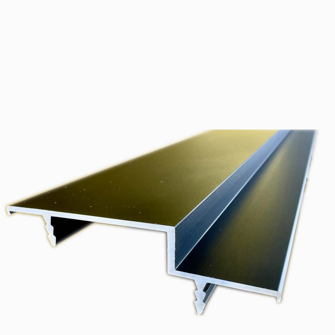 Алюминиевый профиль (торца полотна скрытой двери 64,5 мм) Черный, фото 1