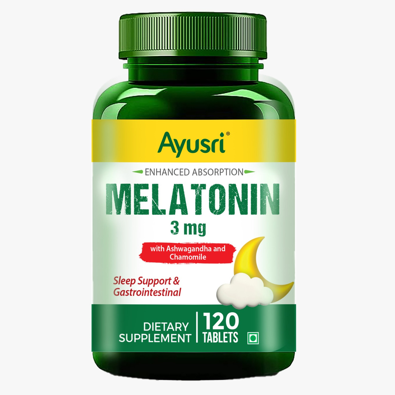 Мелатонин - улучшение работы сна (Melatonin AYUSRI), 120 таб