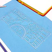 Офицерская линейка 20см прозрачная