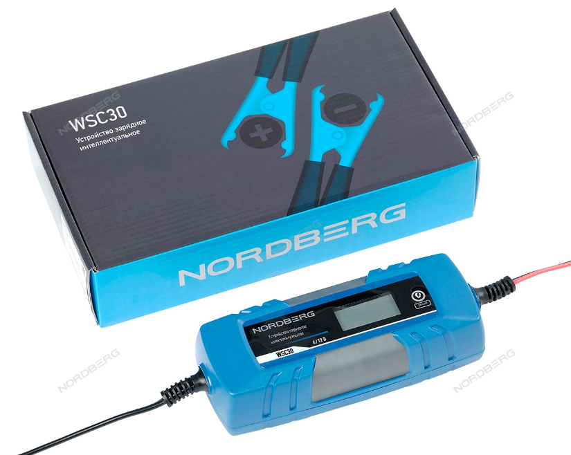 NORDBERG УСТРОЙСТВО WSC30 зарядное интеллектуальное 6/12V макс ток 4A, фото 1