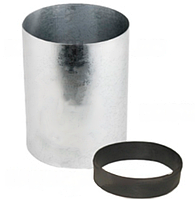 08-4071-100, Проставка вертикальная DN100. Для соединения 
вытяжного лючка с вытяжным трубопроводом.