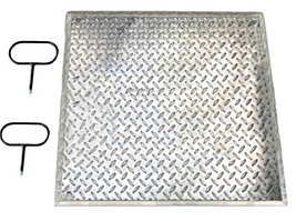 08-4075-002 Напольная крышка 835x835мм до 1000кг, используется для ревизионных колодцев/люков вытяжных