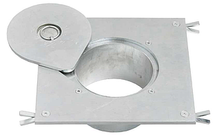 08-4070-101, Вытяжной лючок, размер 1 (300х300 мм.) DN100, с 
винтовыми анкерами для прямого монтажа в пол