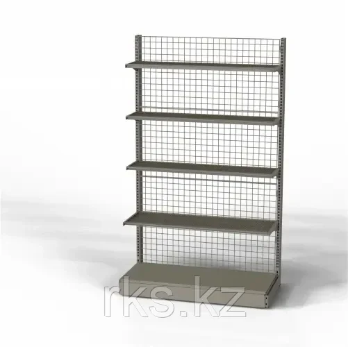 4RM Стеллаж торговый пристенный с решетчатой стенкой, фото 1