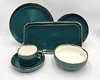 Столовый сервиз «Katherina ,цвет темно-зеленый