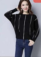 Кофта, черная, женская, рр стандарт 42-50