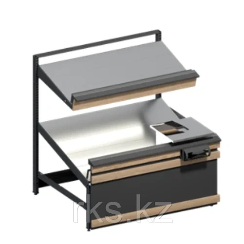 4RM Стеллаж фруктово-овощной пристенный тип 4 (заключительная секция)