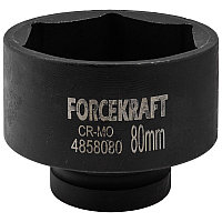 Forcekraft Головка ударная 1", 80мм (6гр.) FORCEKRAFT 19614 FK-4858080