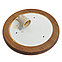 Светильник накладной IP54, 220V 60Вт Е27, дерево, орех, круг, с решеткой, НБО 03-60-022, фото 4