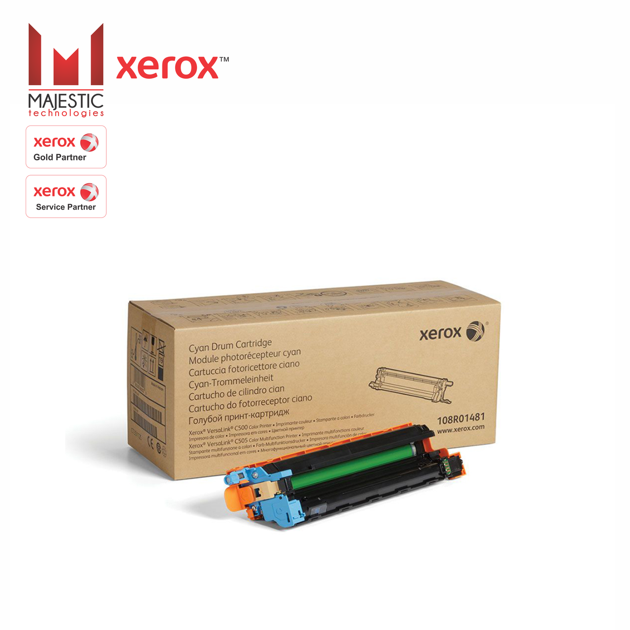 Принт-картридж Xerox 108R01481 для Xerox VersaLink C500/505 ( голубой / blue )