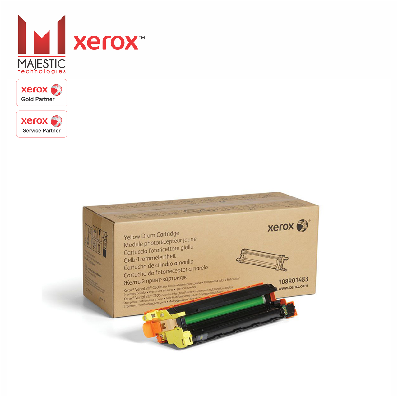 Принт-картридж Xerox 108R01483 для Xerox VersaLink C500/505 ( Желтый / Yellow )