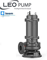 Фекальный насос LEO 100WQ65-15-5.5, (5.5кВт | 380В | от 0 до 110м³/час | от 4 до 25м Напор | Ø 100 Диаметр)