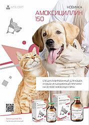 Амоксициллин 150,  50 мл Pet для кошек и собак