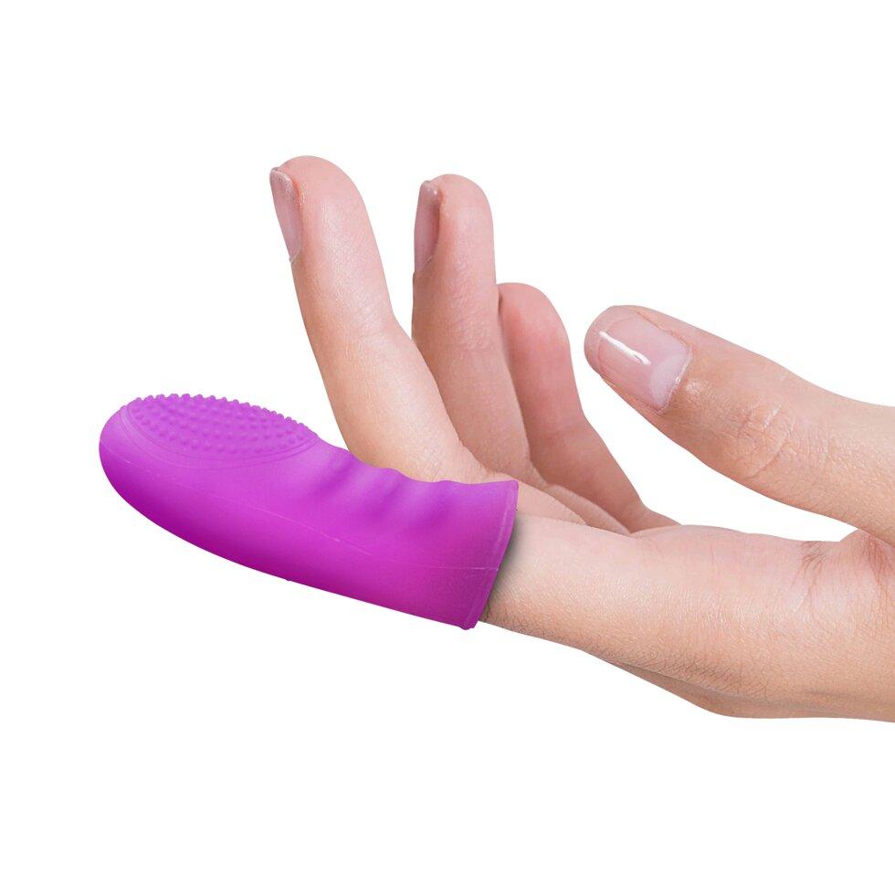 Насадка на палец для стимуляции розовая, фото 1