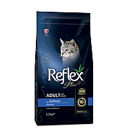 Reflex Plus Adult Cat Food with Salmon 1,5 кг сухой корм для взрослых кошек с лососем
