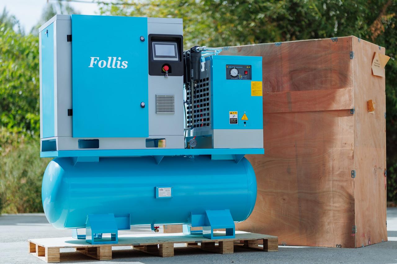 Винтовой компрессор комбинированный Follis FS-20A  15KW/380V/400L