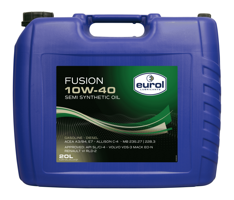 Полусинтетическое масло Eurol Fusion 10W-40 для грузовых автомобилей 20л