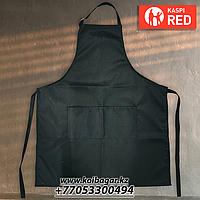 Фартук черный 85/65 два кармана