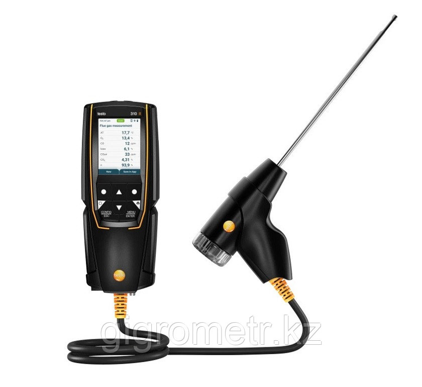 Testo 310-II газоанализатор воздуха и дымовых газов, O2, CO, CO2 (0563 3104). В реестре СИ РК