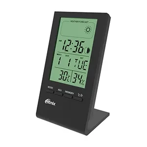 Метеостанция с термометром и гигрометром Ritmix CAT-040 черный