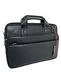 Мужская сумка для документов "Cantlor", с отделением для ноутбука 14.5 дюймов., фото 3