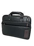 Мужская сумка для документов "Cantlor", с отделением для ноутбука 14.5 дюймов., фото 6
