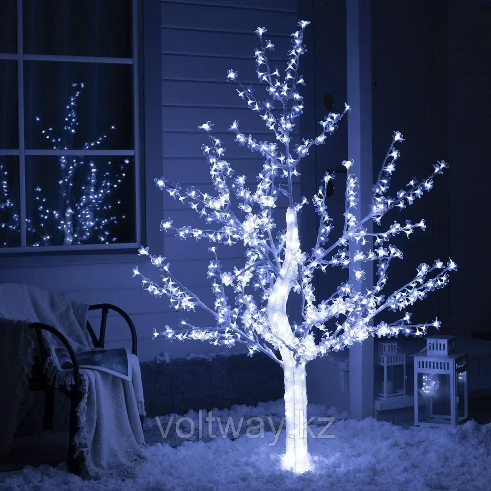 Светодиодное дерево Сакура 1.8 м, 768 LED  Холодный