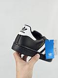 Кроссовки Adidas Superstar Black Люкс Качество, фото 10
