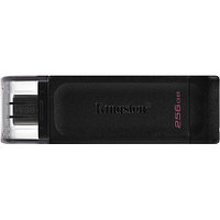 Kingston USB Flash Kingston 256 GB, Data Traveler 70, USB 3.2, Type-C, Black, DT70/256GB