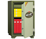 Сейф огнеупорный 080, механический код + ключ + ручка, фото 2