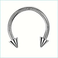 Пирсинг "Наконечники стрел (Пики)" Silver
