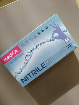 MediOk  Перчатки нитриловые неопудренные 50пар/уп размер голубые XS