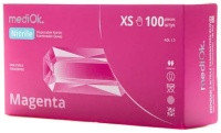 Перчатки нитриловые MediOk XS magenta фуксия