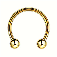 Пирсинг-циркуляр "Шарики" (Gold)