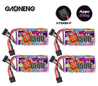 Lipo аккумулятор GNB 6s 1500 мАч 120c/240c для радиоуправляемого вертолета, квадрокоптера, FPV гоночного 4 шт.