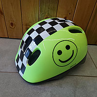 Детский велосипедный шлем "M-Wave" с регулировкой по окружности головы ребенка. Немецкое качество. Размер XS.