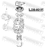 LDB-001F ПОДШИПНИК ОПОРЫ ПЕРЕДНЕГО АМОРТИЗАТОРА LADA, фото 3