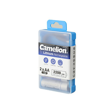 Аккумулятор CAMELION Lithium UB-AA2200-PBH2 2шт (перезаряжаемые от USB), фото 1